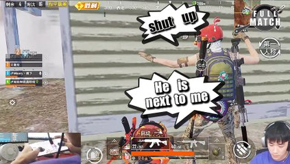 PubgMobile 求哥决赛1v3 被最后一人打死 死后给队友报点 成功吃鸡【BQR】