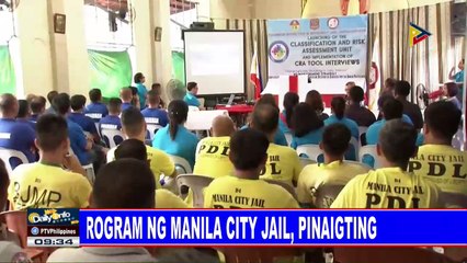 Rehab program ng Manila City Jail, pinaigting