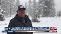 First winter storm brings snow to Pine Mountain Club, Frazier Park