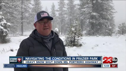 First winter storm brings snow to Pine Mountain Club, Frazier Park