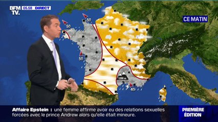 La pluie s'abat sur la Bretagne et le sud de la France ce jeudi