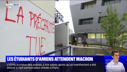 À Amiens, les étudiants attendent fermement la venue d'Emmanuel Macron