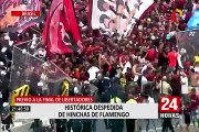 Brasil: 10 mil hinchas de Flamengo despidieron a sus jugadores