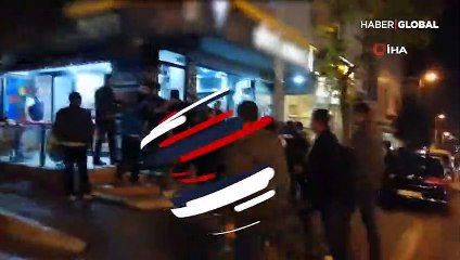 Dönercilerin kavgasında sopalar havada uçtu