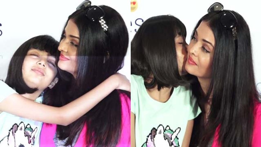 Aradhya Bacchan kisses to her mother Aishwarya Rai Bacchan | Boldsky