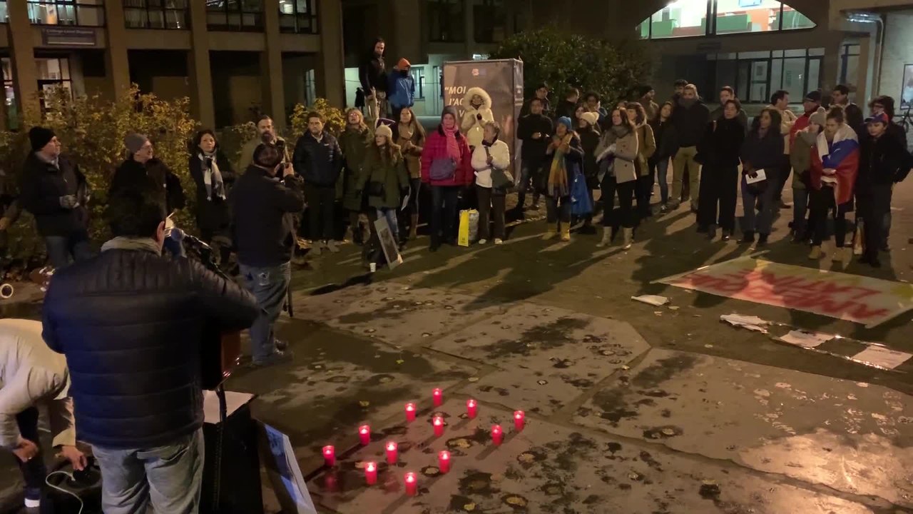 Rassemblement en soutien au peuple chilien à Louvain-la-Neuve