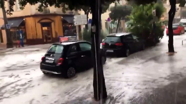 Orage de grêle dans le Golfe de Saint-Tropez