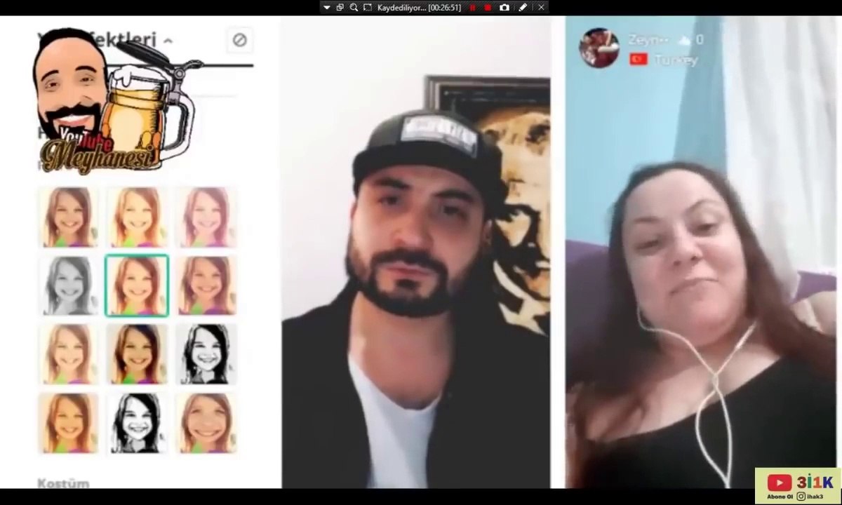Kartal Bulut Doğan Kız Canlı Yayında Memesini Açıyor Azarda Kızlarla Sohbet