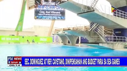 Sec. Dominguez at Rep. Cayetano, dinipensahan ang budget para sa SEA Games