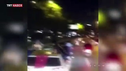 Asker konvoyunda dehşete düşüren görüntüler kamerada