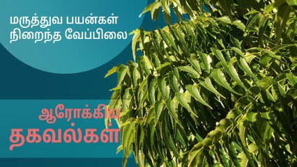மருத்துவ பயன்கள் நிறைந்த வேப்பிலை..!
