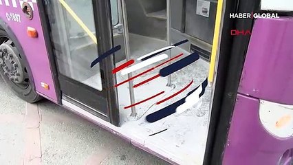 Halk otobüsünde panik! Bir kadın hastaneye kaldırıldı