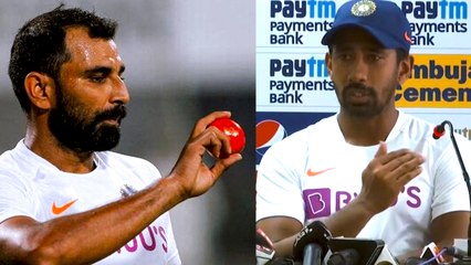 Ind vs Ban 2nd test | Saha praises Shami | முகமது ஷமியை பாராட்டிய சாஹா!