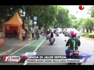 Terobos Jalur Sepeda di Jakarta Terancam Denda