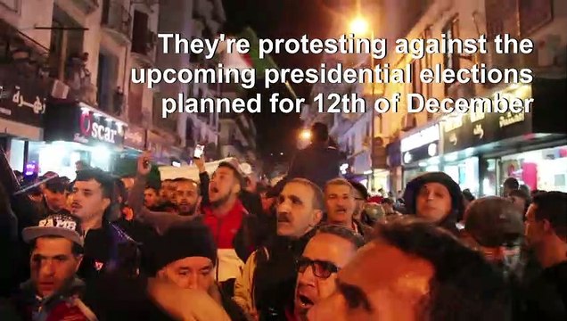 Algerians protest against presidential election