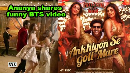 Pati Patni Aur Woh: Ananya shared funny BTS video of her latest song