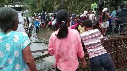 Eleven mourners injured after bridge collapses on their way home from funeral