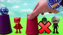 PJ Masks Toys Cups Wooden Surprise Balls For Kids And Learn Colors With Disney PJ Masks-