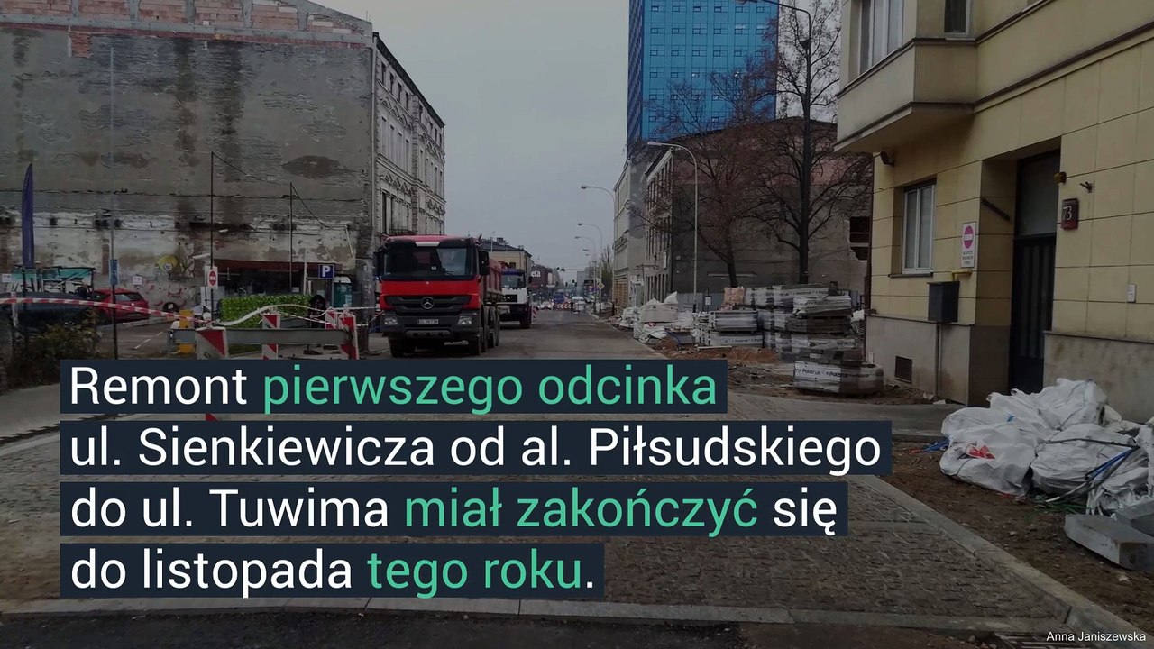 Playplay: Nie widać końca remontu ul. Sienkiewicza! Prace przedłużą się do czerwca