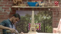 إبراهيم علام ... نجار موبيليا يصنع من بقايا الأخشاب قطع فنية