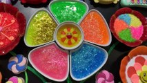 Festival of Colors! Flower Slime! Mixing Floam and Glitter Into Slime! Satisfying Slime Smoothie#777