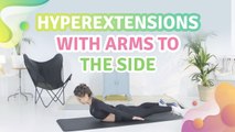 Hyperextensions with arms to the side - Step to Health