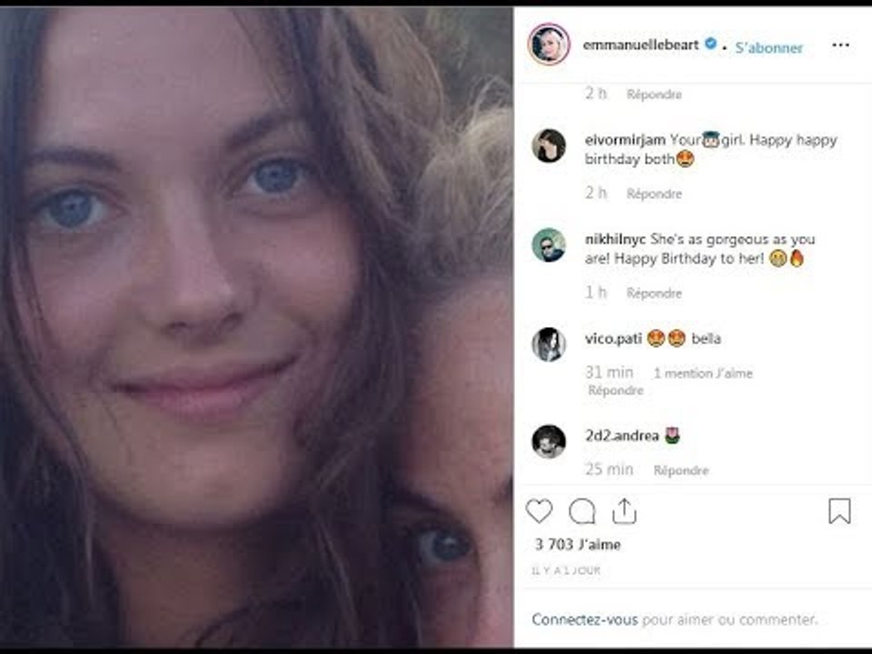 Nelly Auteuil  sa maman Emmanuelle Béart partage une rare photo pour son anniversaire