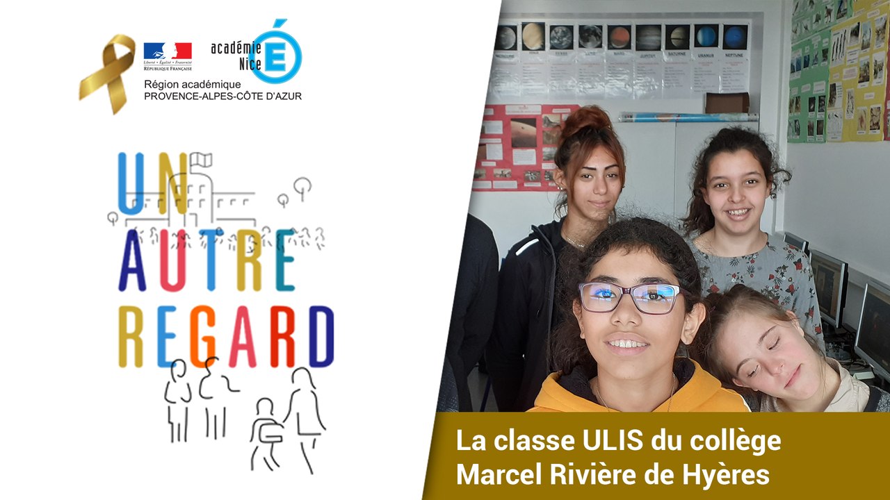 #UnAutreRegard avec la classe ULIS du collège Marcel Rivière de Hyères