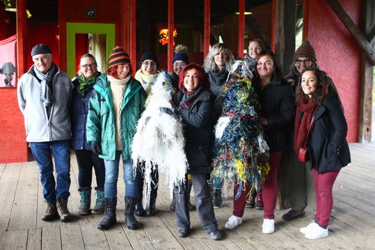 Derniers préparatifs avant Noël au jardin