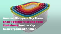 Amazon Shoppers Say These Snap-Together Nesting Food Containers Are the Key to an Organized Kitchen