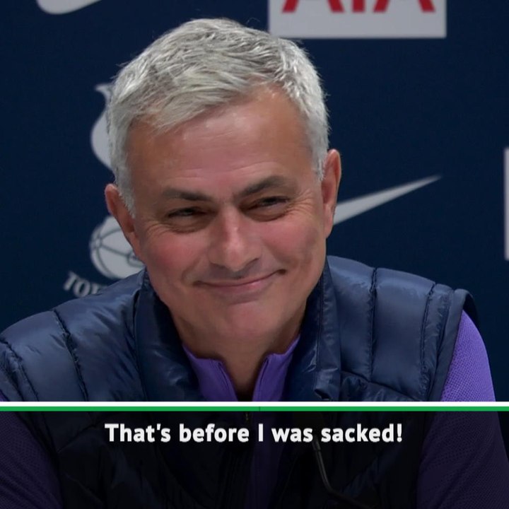 "That's before I was sacked!" - Mourinho on past Tottenham comments