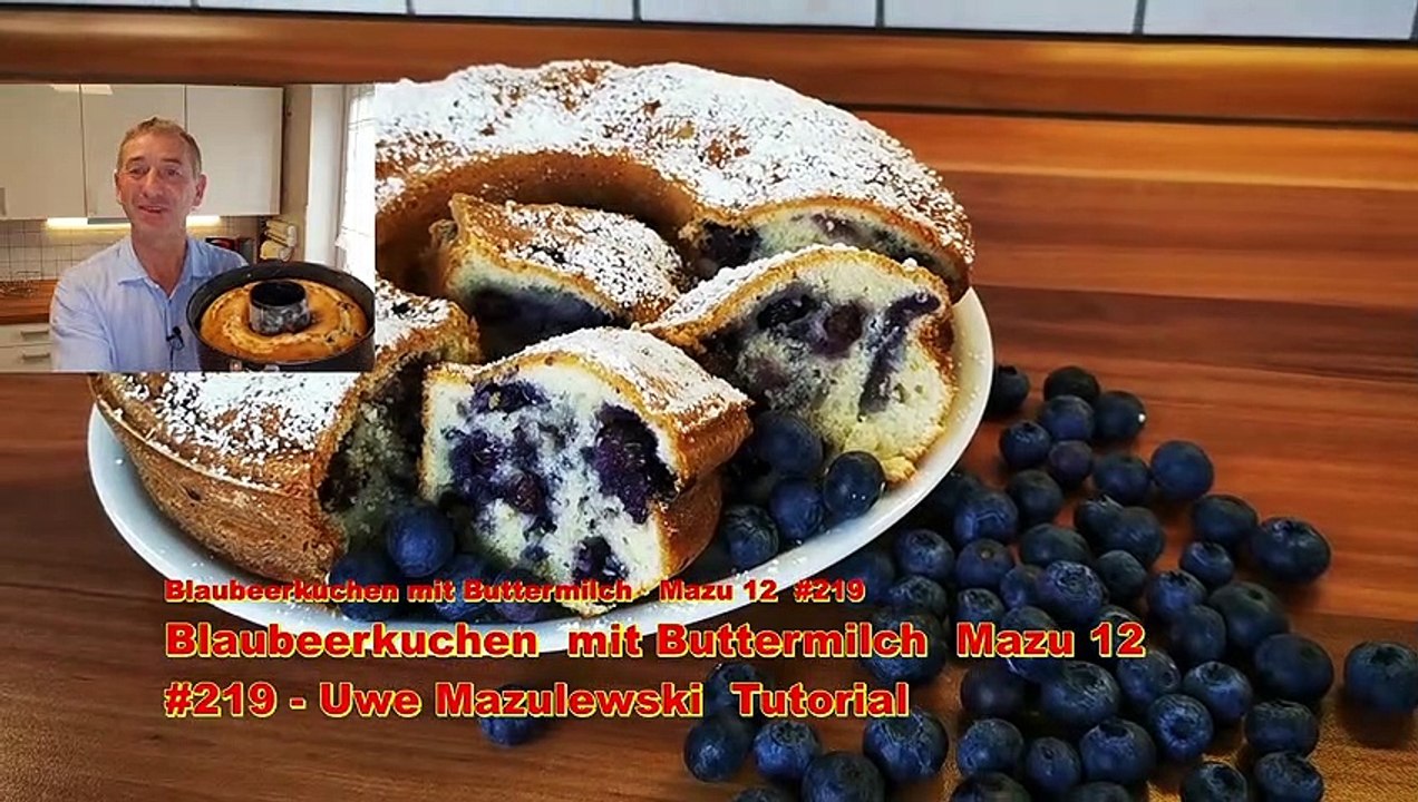 Mazu 12  Blaubeerkuchen mit Heidelbeeren und Buttermilch