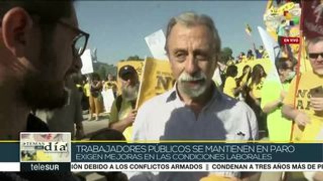 Chile: trabajadores públicos mantienen paro por mejores condiciones