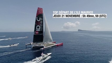 IDEC SPORT 2019 : Top départ de l'île Maurice pour Francis Joyon et cap sur le Vietnam.