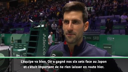 Coupe Davis - Djokovic : ''La victoire de Krajinovic contre Tsonga m'a donné des ailes''