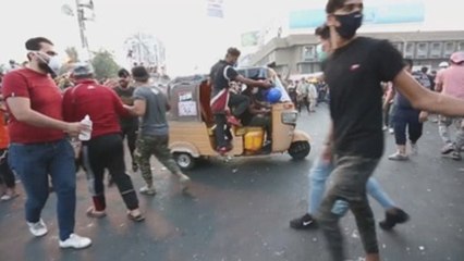 Las protestas de Irak van en tuk-tuk