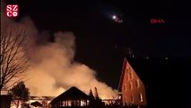 Rusya'da büyük yangın! Helikopter de müdahale etti
