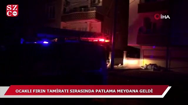 Ocağı tamir eden usta kontrol için çakmağı yakınca patlama oldu