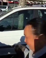 Carro surge perfurado por árvore da noite para o dia e o mistério paira no ar