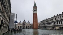 معالم البندقية الإيطالية مهددة بالغرق نتيجة فيضان بحري