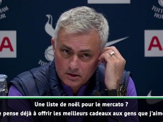 Tottenham - Mourinho n'a pas de ''liste de noël pour le mercato d'hiver''