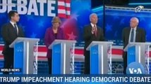 Trump Impeachment Hearing Democratic Debate