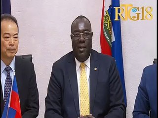 Ambasad Taiwan ak leta ayisyen siyen yon konvansyon patenarya ki evalye a 4. 5 milyon dola ameriken