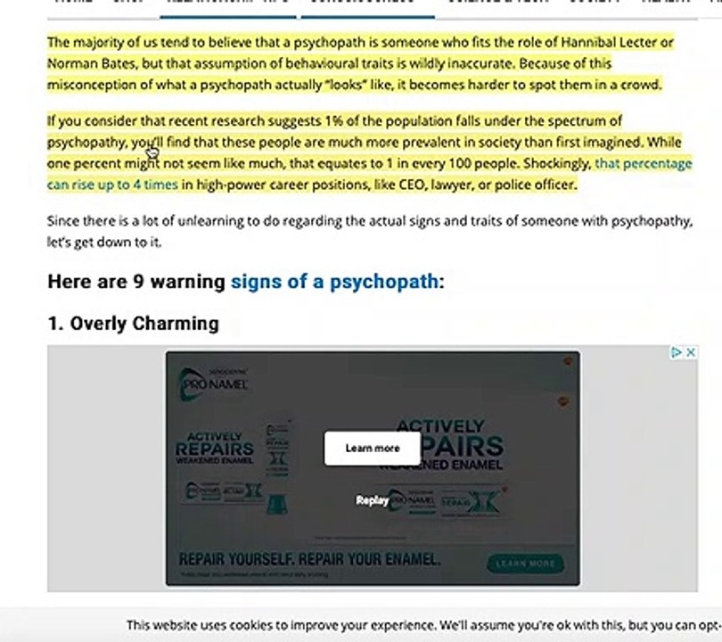 HOW TO SPOT A PSYCHOPATH