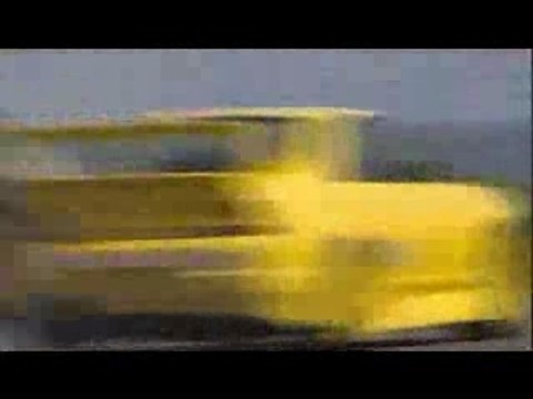 Yellow Nissan Skyline GT-R R33 Being Driven Hard and Abused