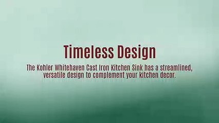 Whitehaven Cast Iron Kitchen Sink