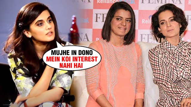 Taapsee Pannu INSULTS Kangana Ranaut & Rangoli On A Chat Show No Filter Neha