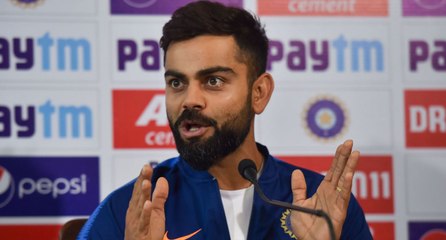 Télécharger la video: India vs Bangladesh : Virat Kohli addresses media ahead of 2nd Test match in Kolkata | OneIndia News