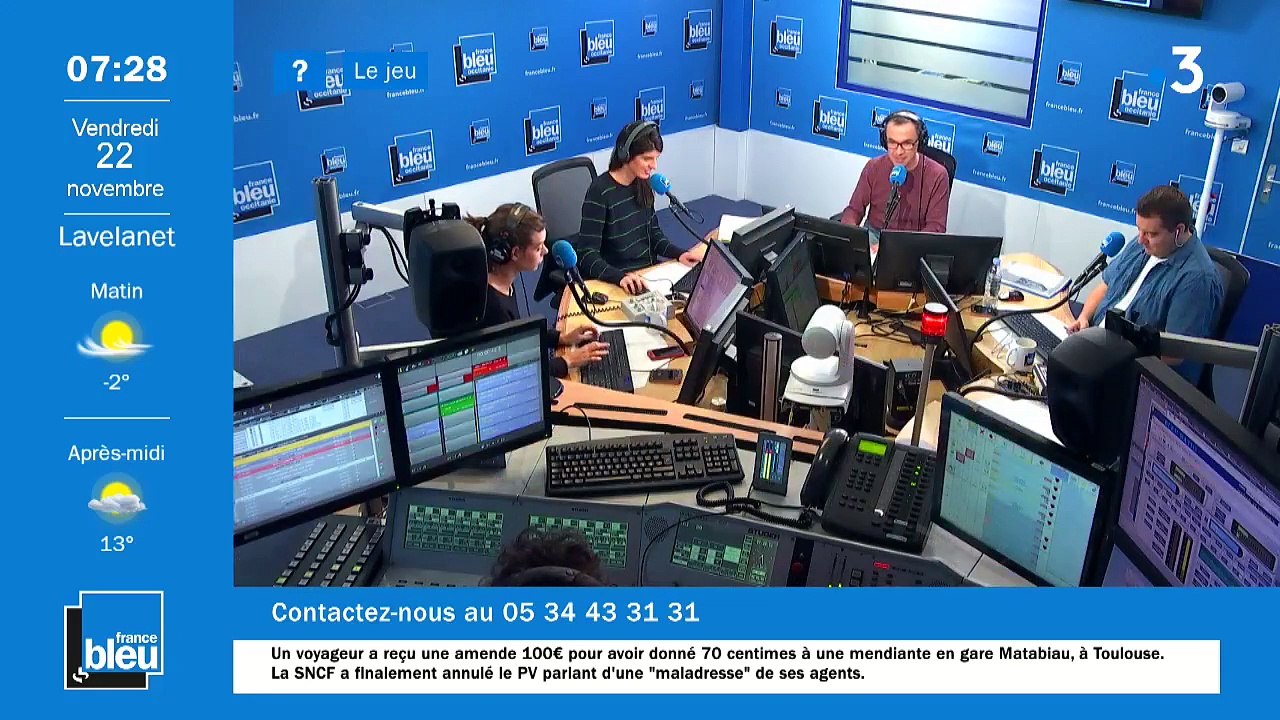 La matinale de France Bleu Occitanie - Emission du vendredi 22 novembre 2019