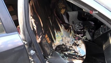 Pendik'te bir şahıs park halindeki otomobili kundakladı